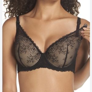 Le Mystere black NURSING bra, 38DD/E